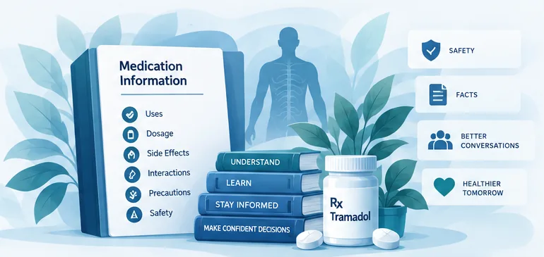 Educational medication information illustration